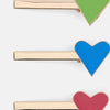 Gem Heart Hair Pin S/3