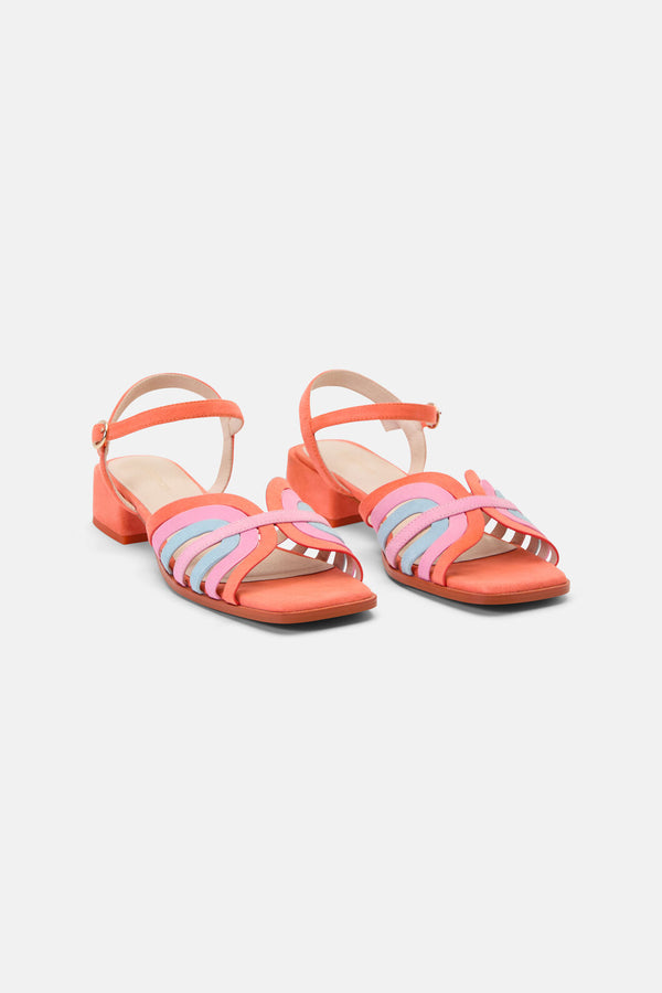 Gorman NZ - Bon Voyage Sandal Coral - blue-coral