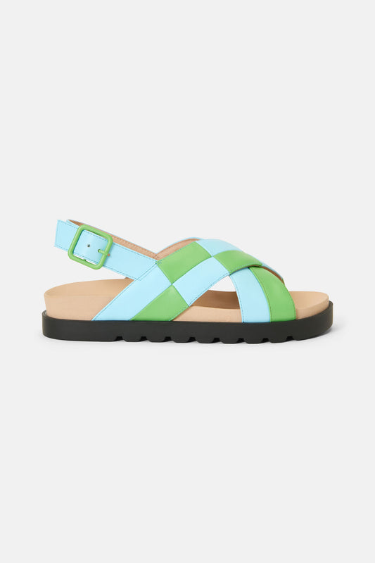 Gorman NZ - Chequered Past Sandal Green - green