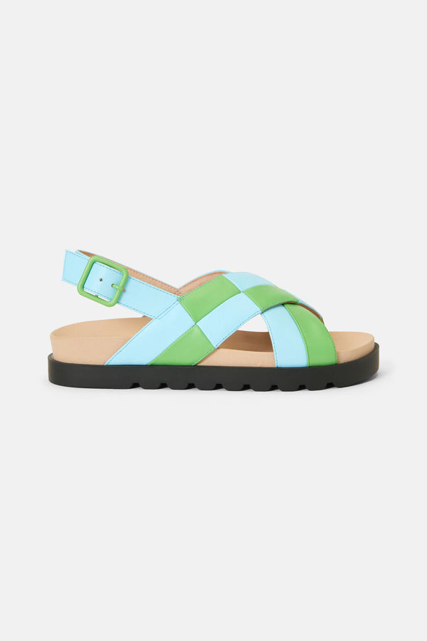 Gorman NZ - Chequered Past Sandal Green - green