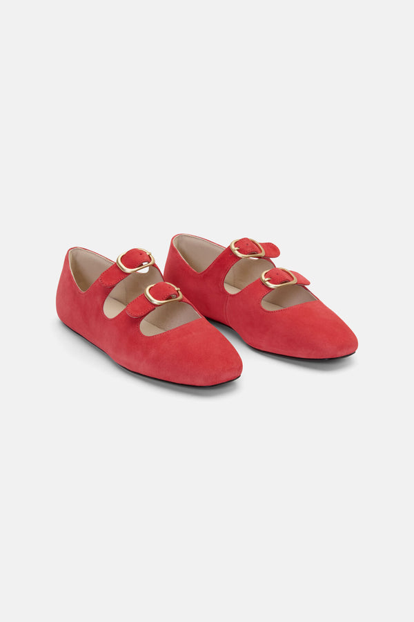 Gorman NZ - Double Buckle Flat - red
