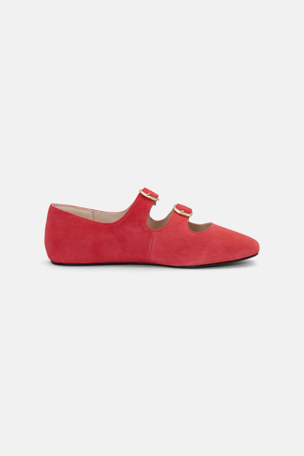 Gorman NZ - Double Buckle Flat - red