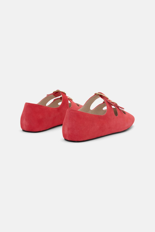Gorman NZ - Double Buckle Flat - red