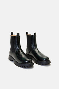 Gorman NZ - Leo Rising Boot-Black - black-green