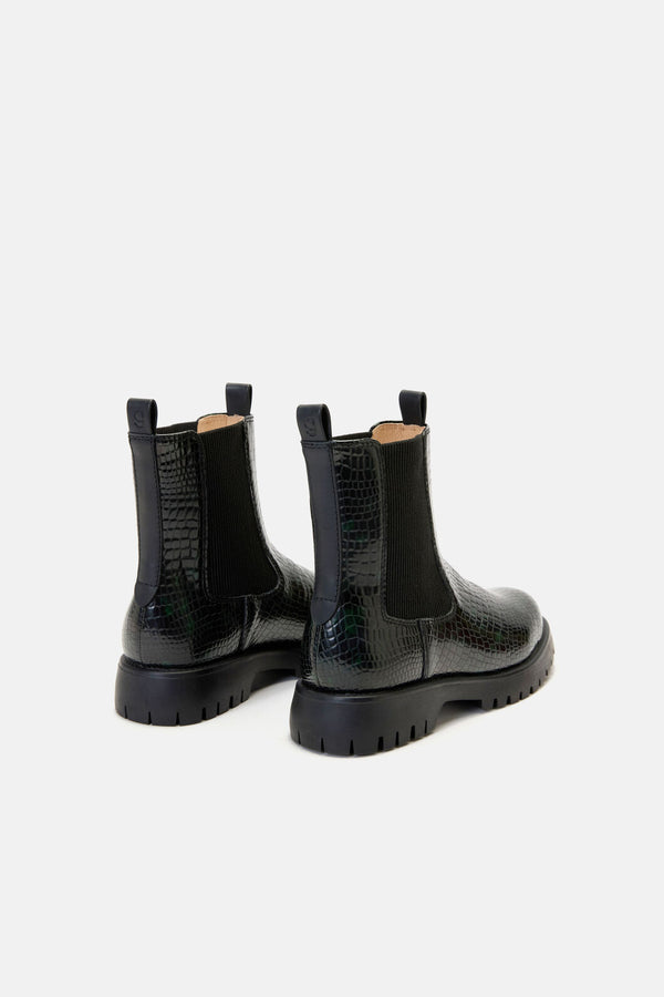 Gorman NZ - Leo Rising Boot-Black - black-green
