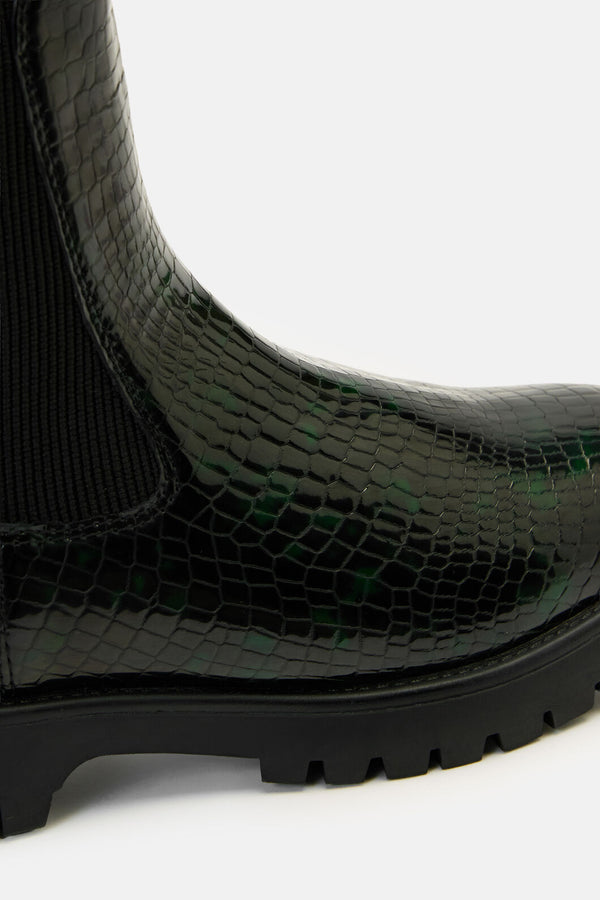 Gorman NZ - Leo Rising Boot-Black - black-green
