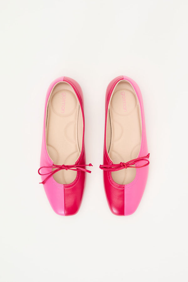 Gorman NZ - Spliced Ballet Flat - red-pink