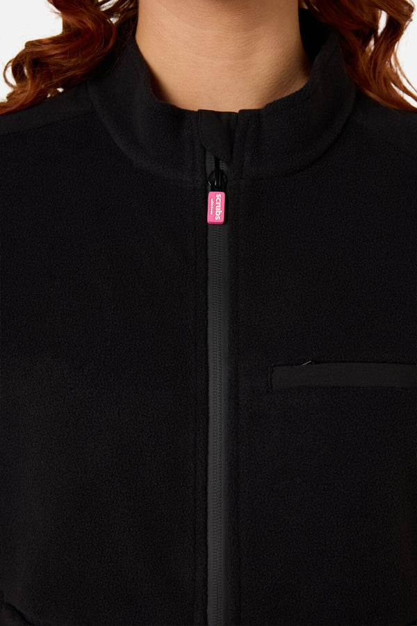 Gorman NZ - Scrubs Black Polar Fleece Vest - black