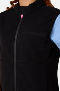 Gorman NZ - Scrubs Black Polar Fleece Vest - black