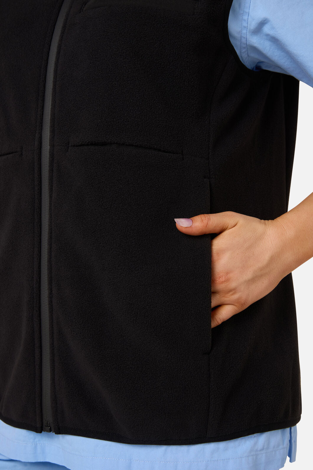Gorman NZ - Scrubs Black Polar Fleece Vest - black