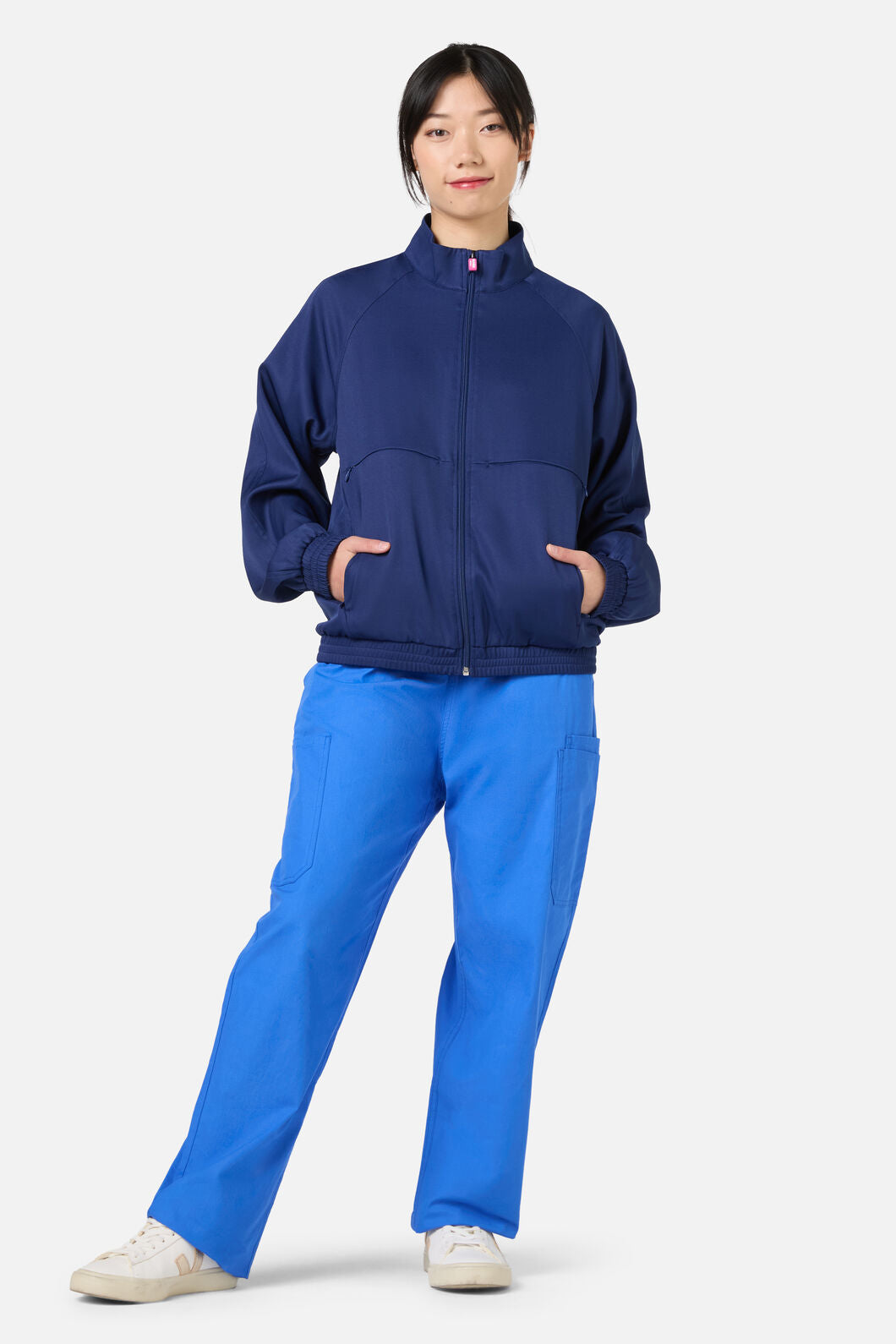 Gorman NZ - Scrub Womens Navy Zip Up Jacket - navy