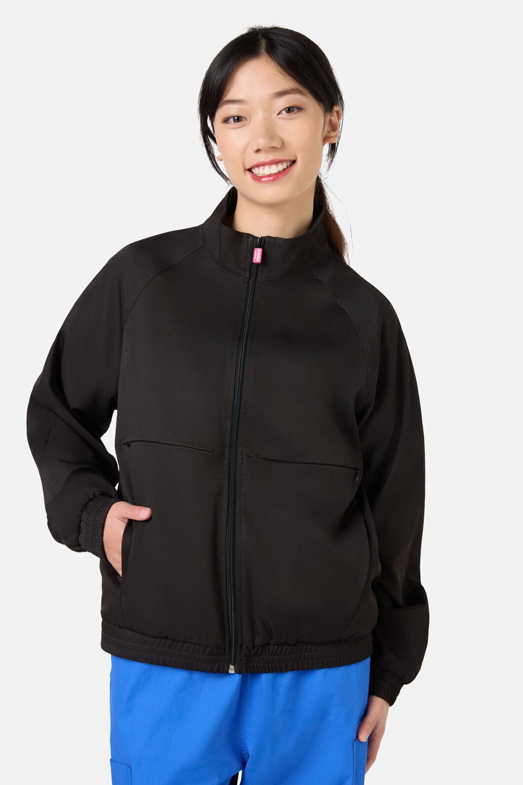 Gorman NZ - Scrub Womens Black Zip Up Jacket - black