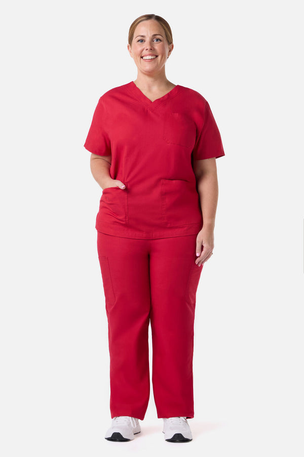 Gorman NZ - Scrubswithlove Red Scrub Set - red