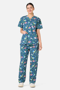 Gorman NZ - Snailed It Scrub Set - blue