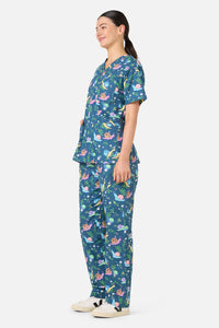 Gorman NZ - Snailed It Scrub Set - blue