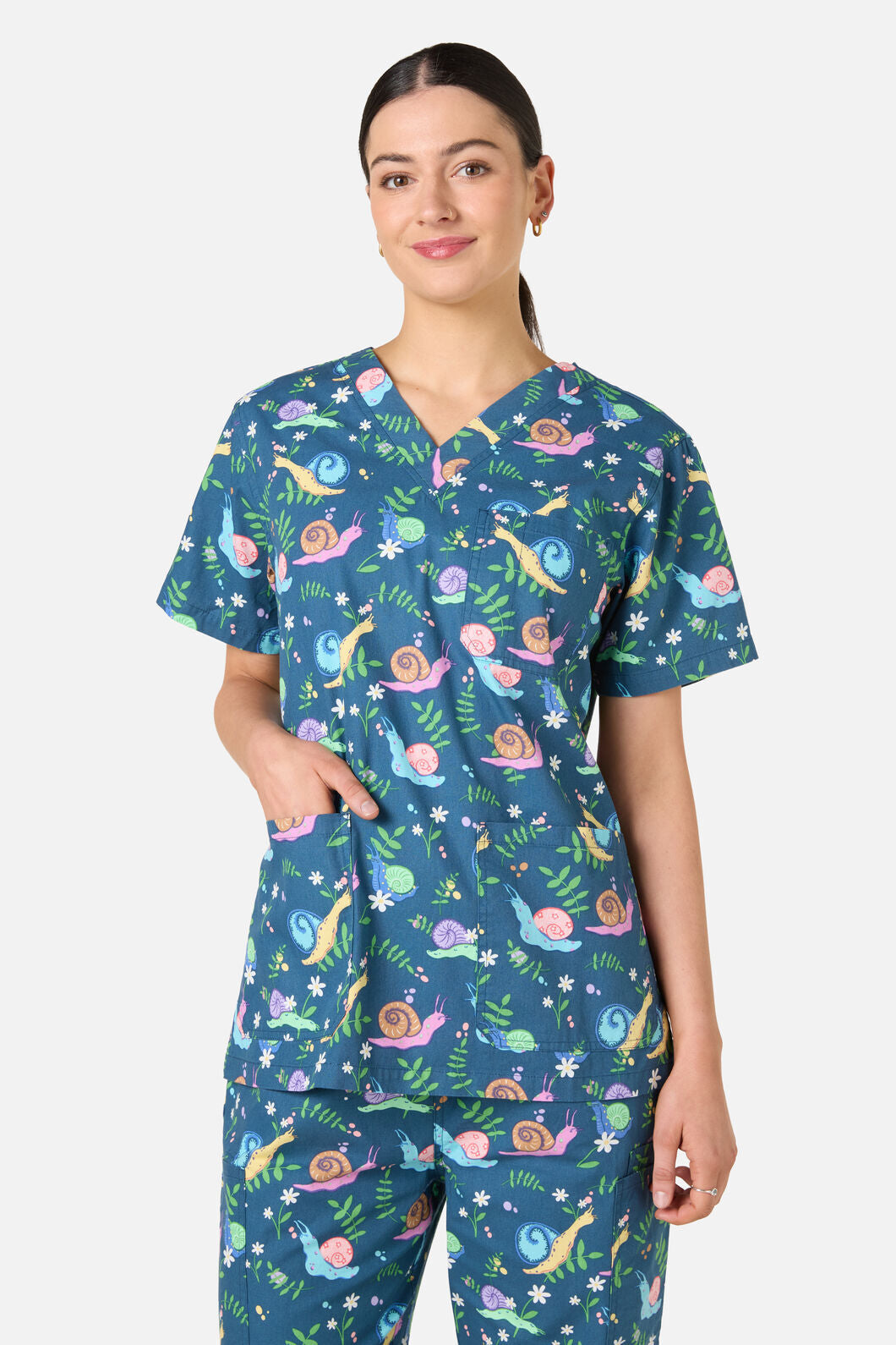 Gorman NZ - Snailed It Scrub Set - blue