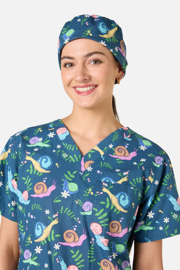 Gorman NZ - Snailed It Scrub Hat - blue