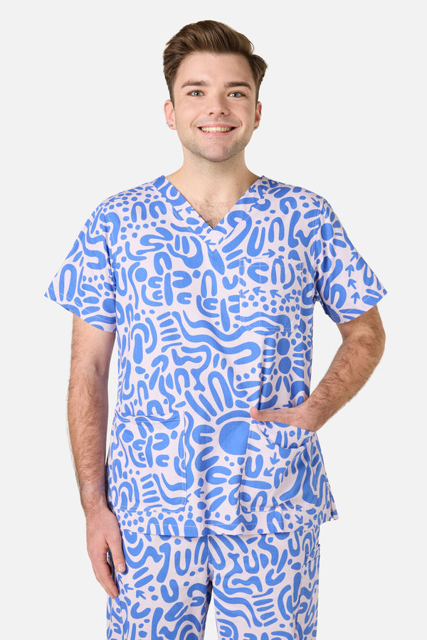 Gorman NZ - Wuk-tjarra Scrub Set - blue