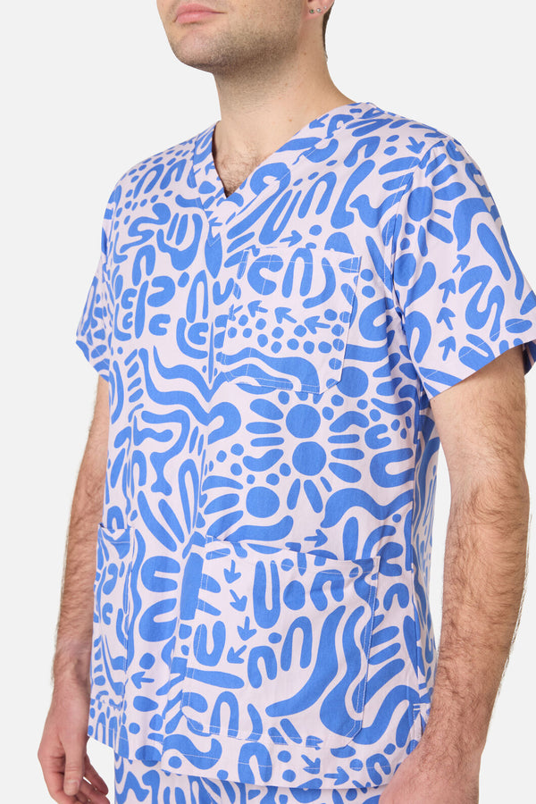 Gorman NZ - Wuk-tjarra Scrub Set - blue