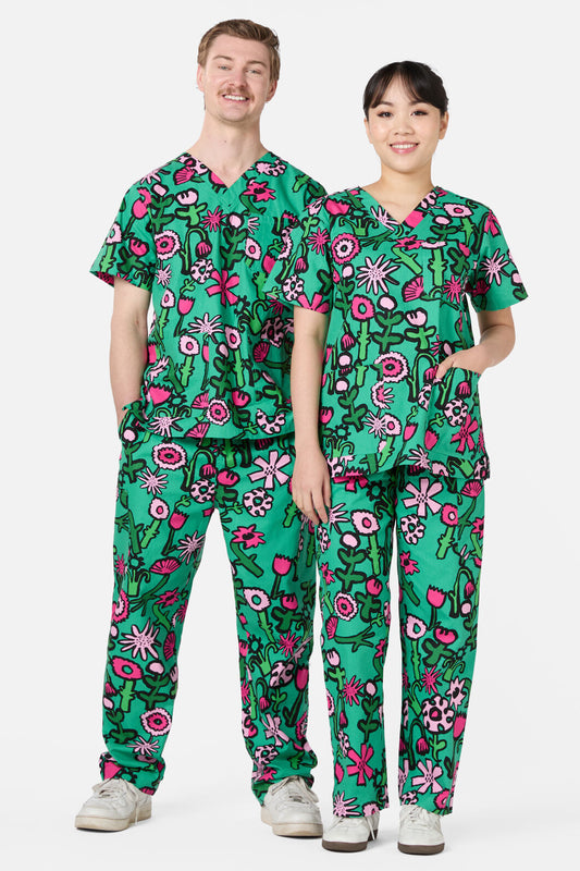 Gorman NZ - Bloom'N'Blossom Scrub Set - green