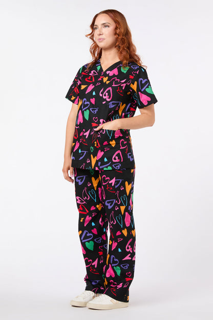 Gorman NZ - Heartfull scrub set - black