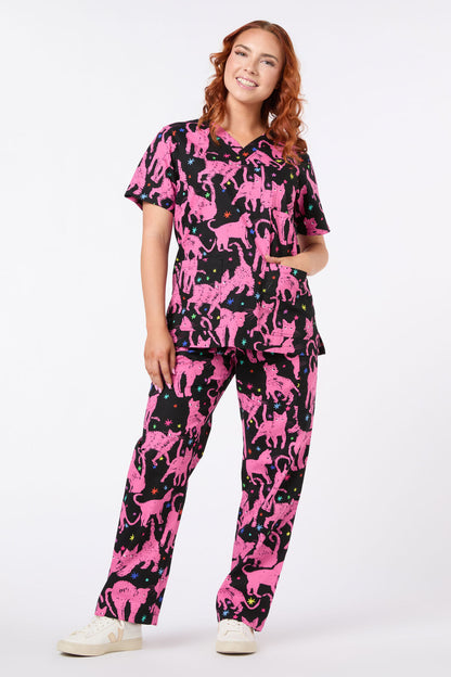 Gorman NZ - Feline Friends Scrub set - pink