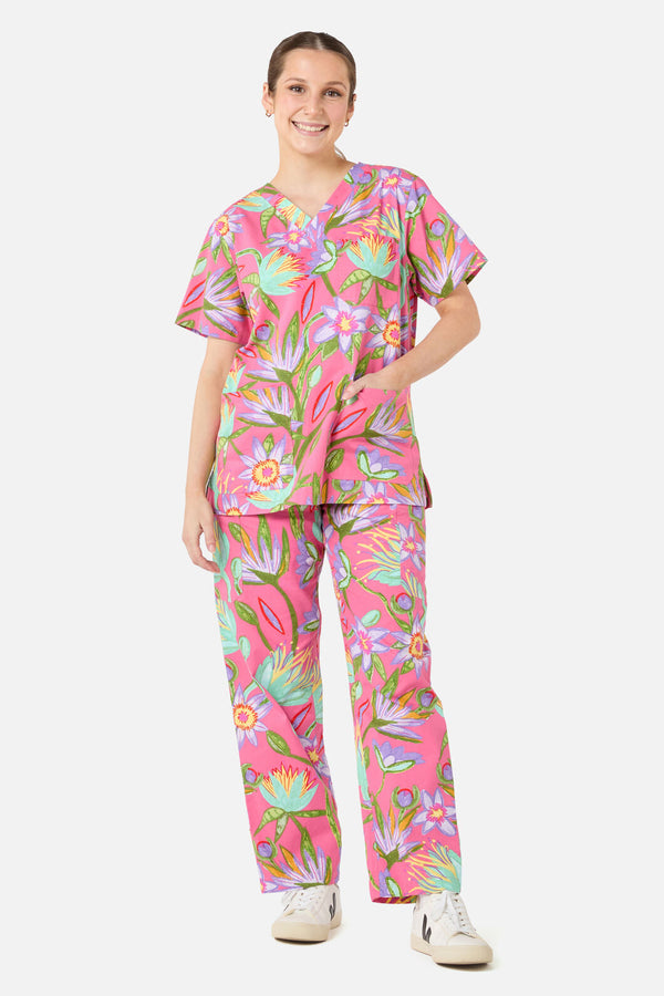 Gorman NZ - Lotus Flower scrub set - pink