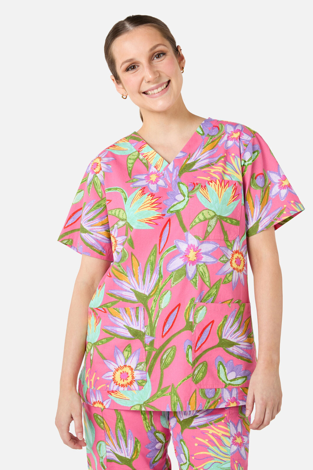 Gorman NZ - Lotus Flower scrub set - pink