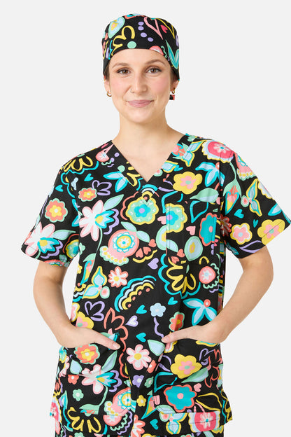 Gorman NZ - Groovy Baby scrub hat - black