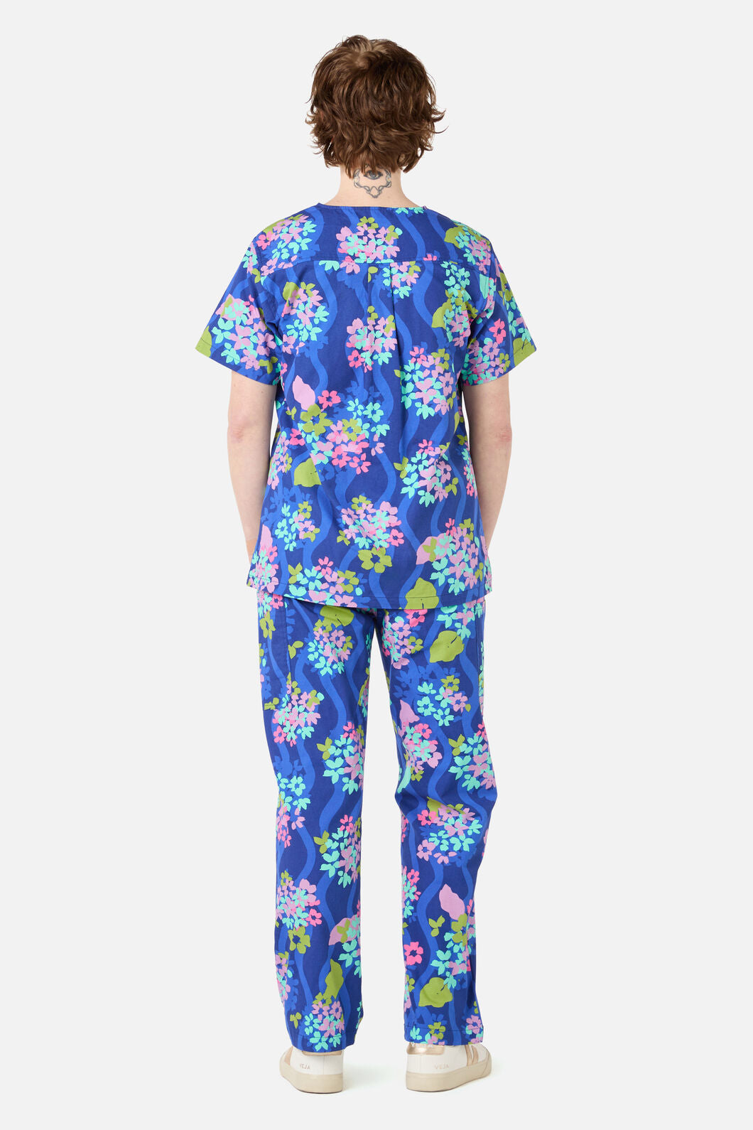 Gorman NZ - BLUE BLOOMS SCRUB SET - blue
