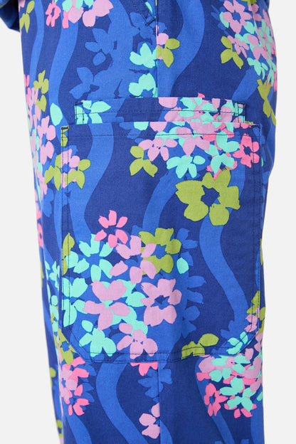 Gorman NZ - BLUE BLOOMS SCRUB SET - blue