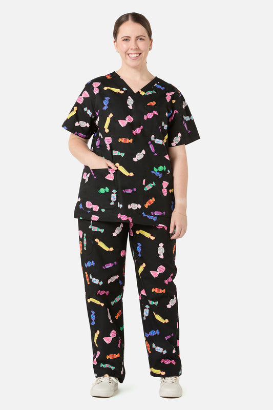 Gorman NZ - Sweetie Treatie Scrub Set - black