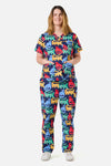 Gorman NZ - CHEETAH SCRUB SET - navy