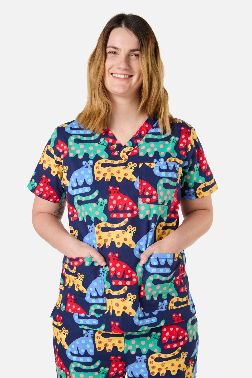 Gorman NZ - CHEETAH SCRUB SET - navy