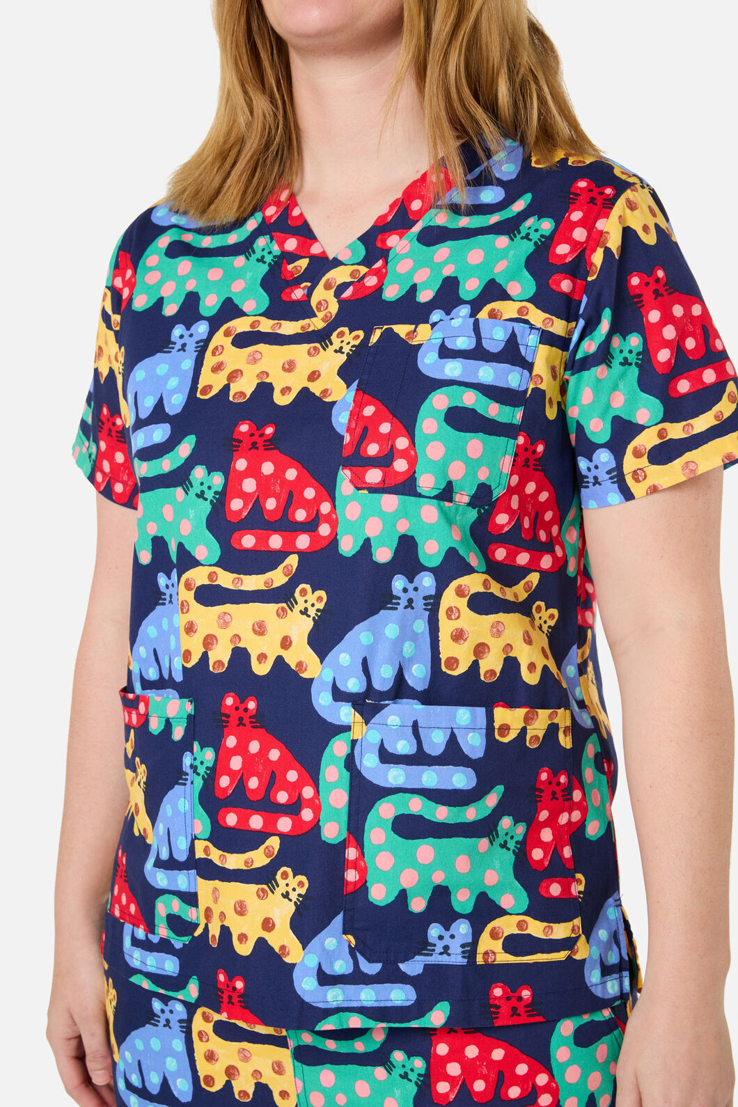 Gorman NZ - CHEETAH SCRUB SET - navy