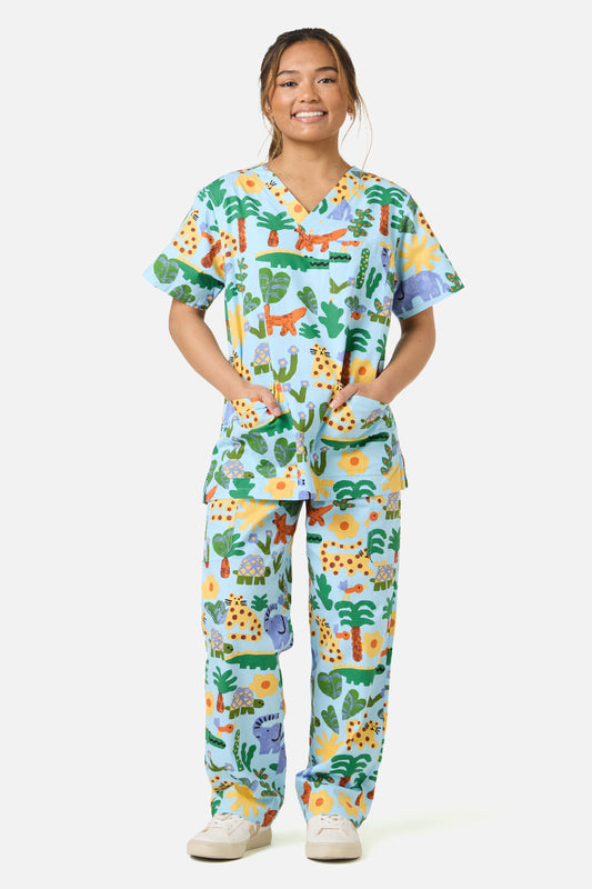 Gorman NZ - Jungle Scrub Set - blue