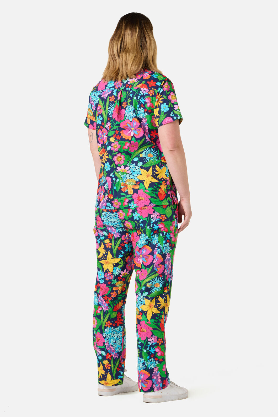Gorman NZ - COTTAGE FLORAL SCRUB SET - navy