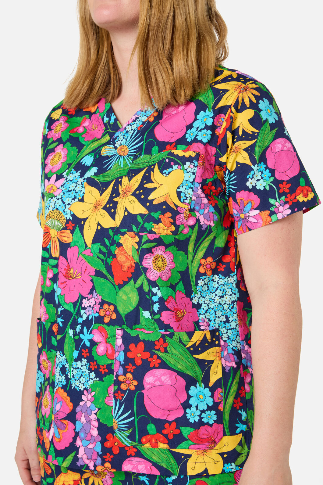 Gorman NZ - COTTAGE FLORAL SCRUB SET - navy