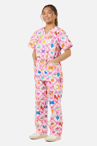 Gorman NZ - TRINKETS SCRUB SET - pink