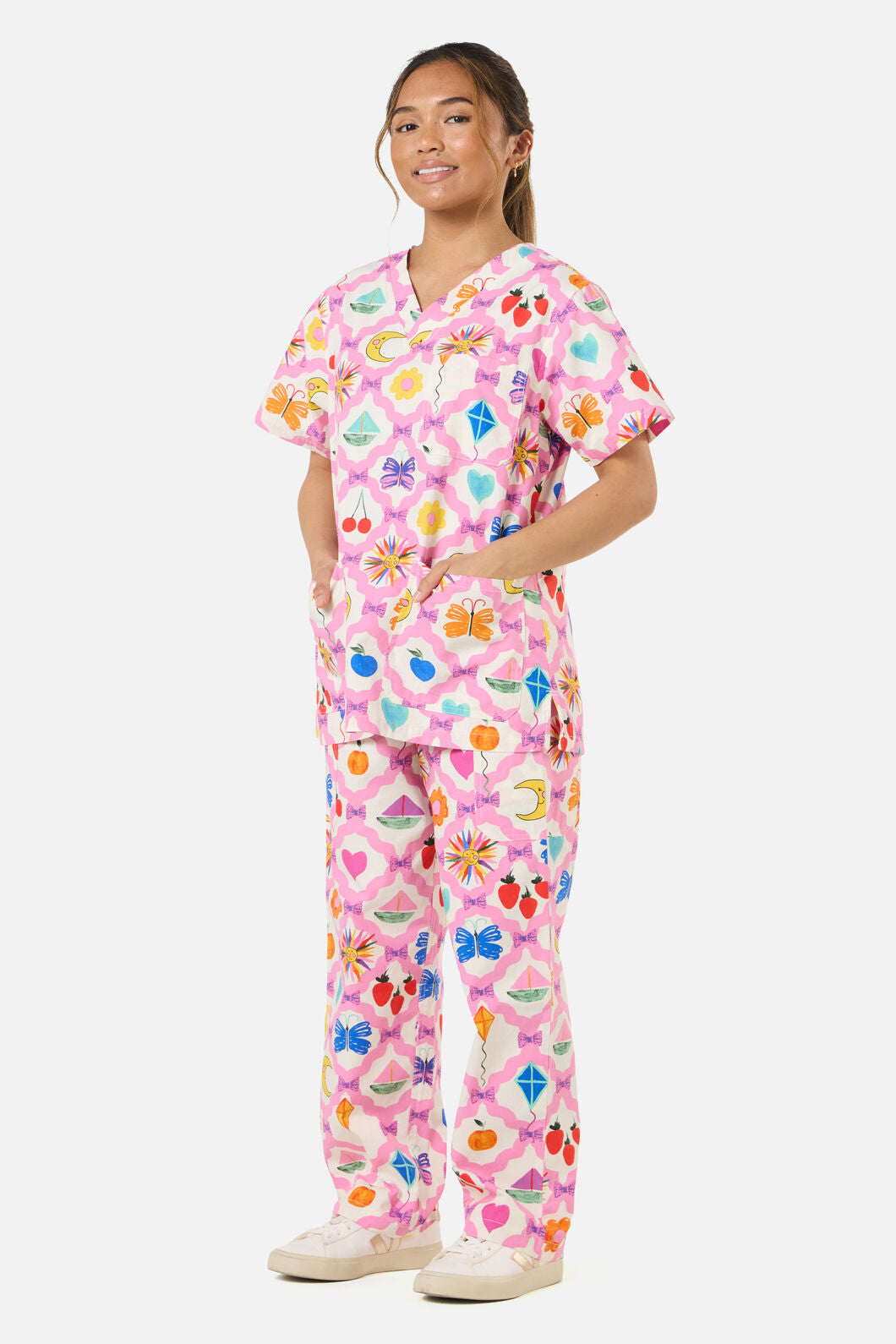 Gorman NZ - TRINKETS SCRUB SET - pink