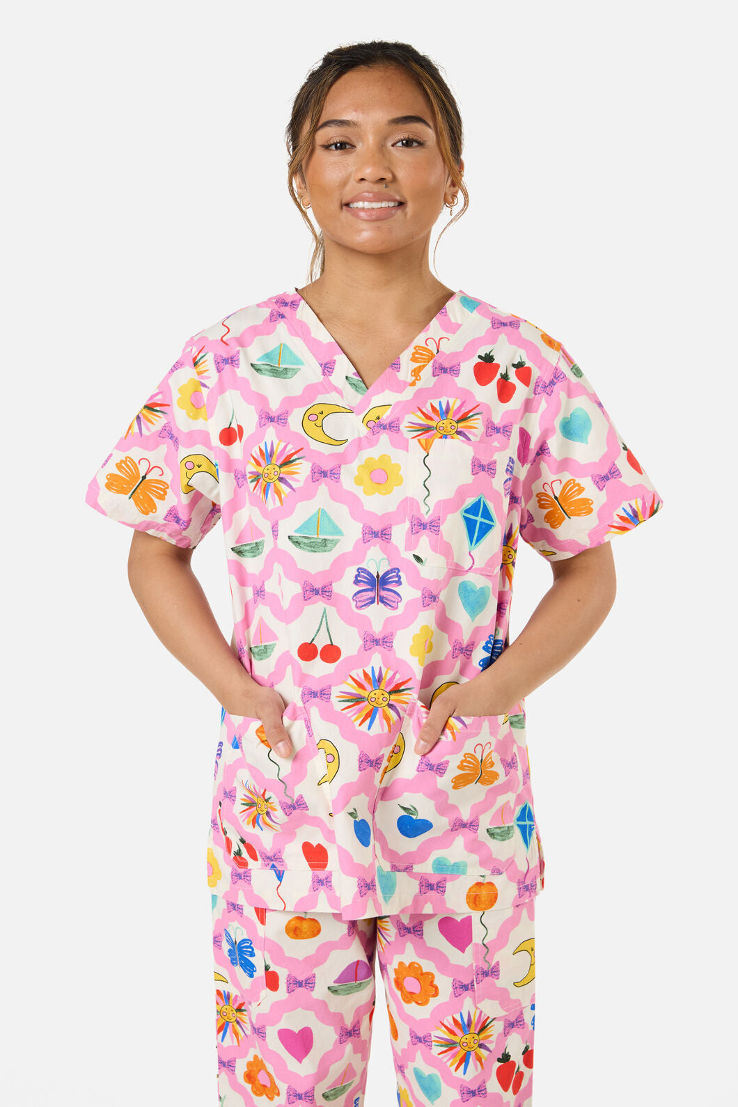 Gorman NZ - TRINKETS SCRUB SET - pink