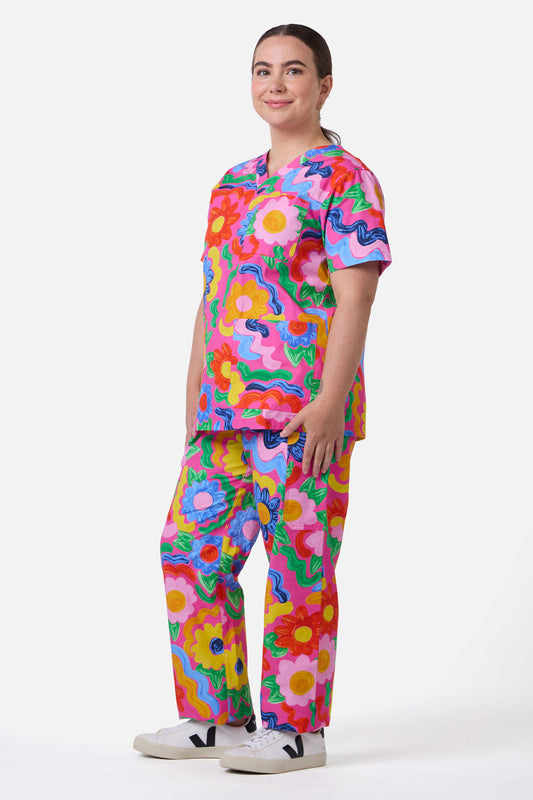 Gorman NZ - Ribbon Floral Scrub Set - multi