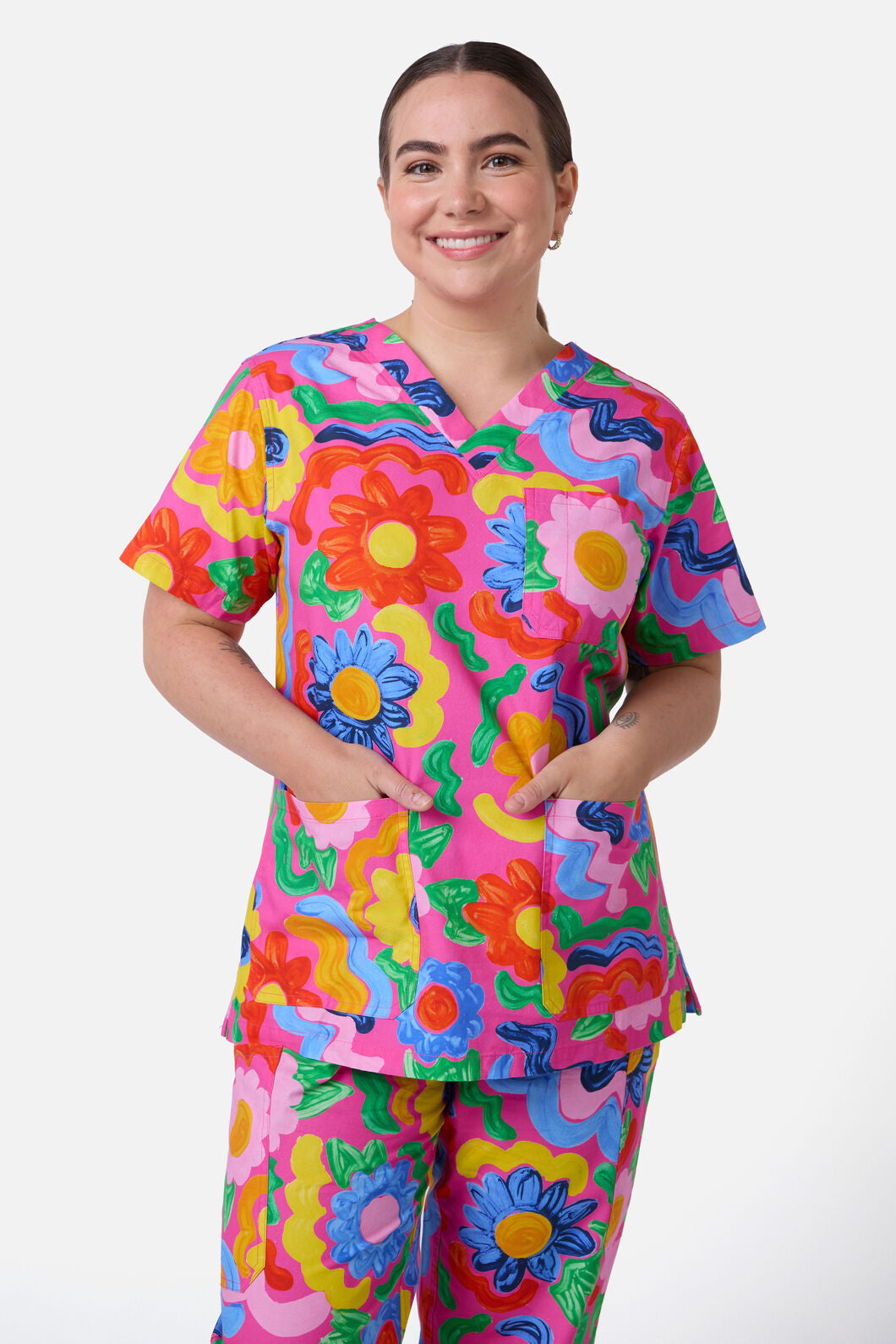 Gorman NZ - RIBBON FLORAL SCRUB SET - multi