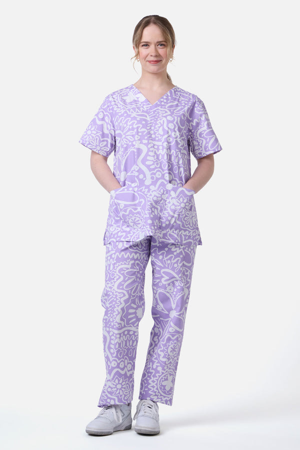Gorman NZ - DAISY MAE SCRUB SET - lilac