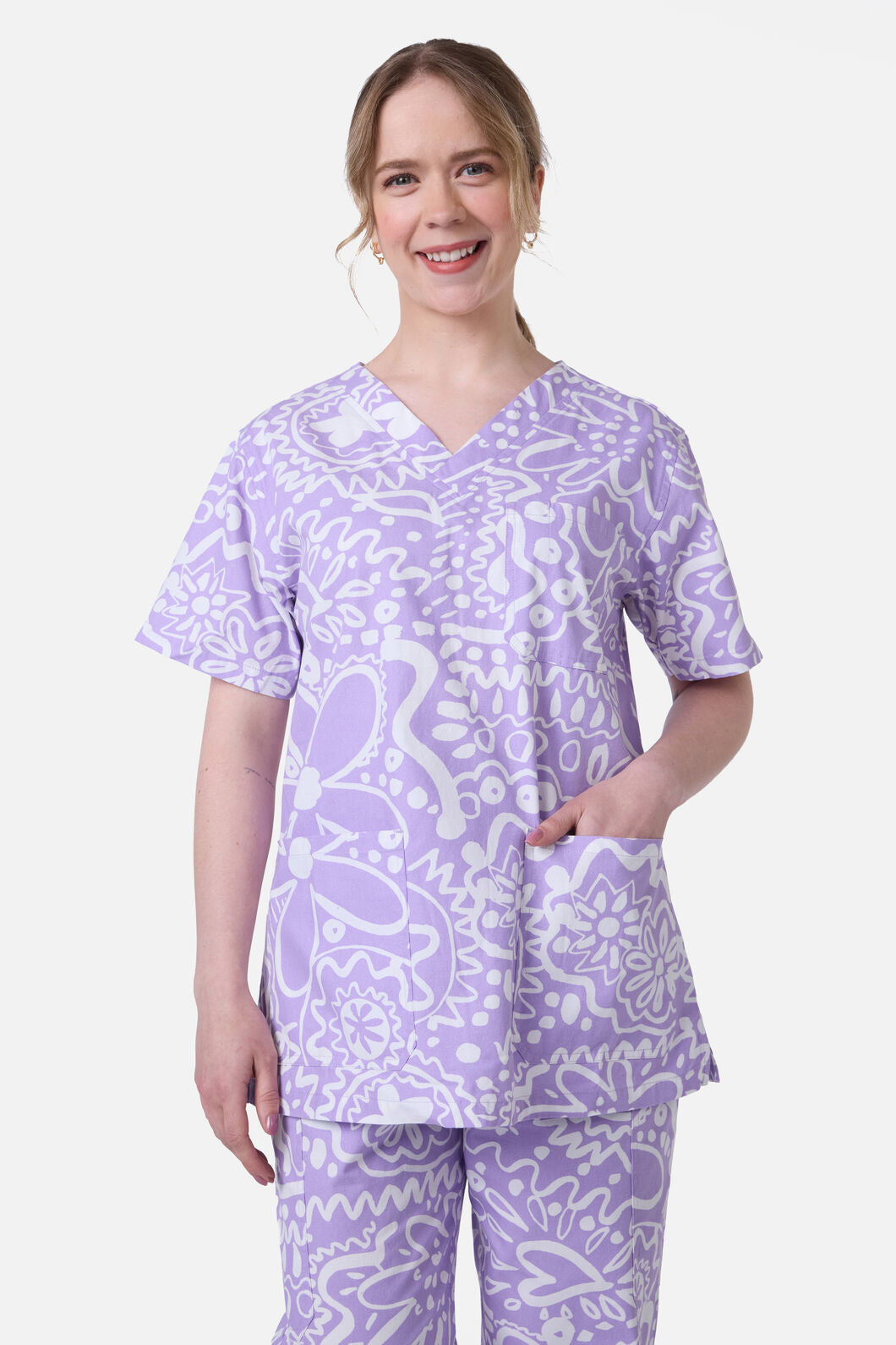 Gorman NZ - DAISY MAE SCRUB SET - lilac