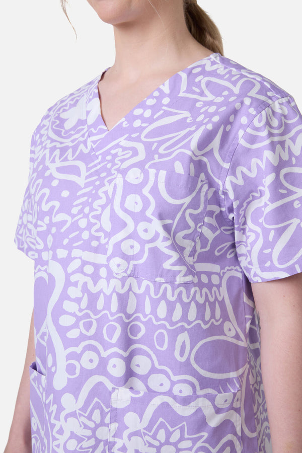 Gorman NZ - DAISY MAE SCRUB SET - lilac