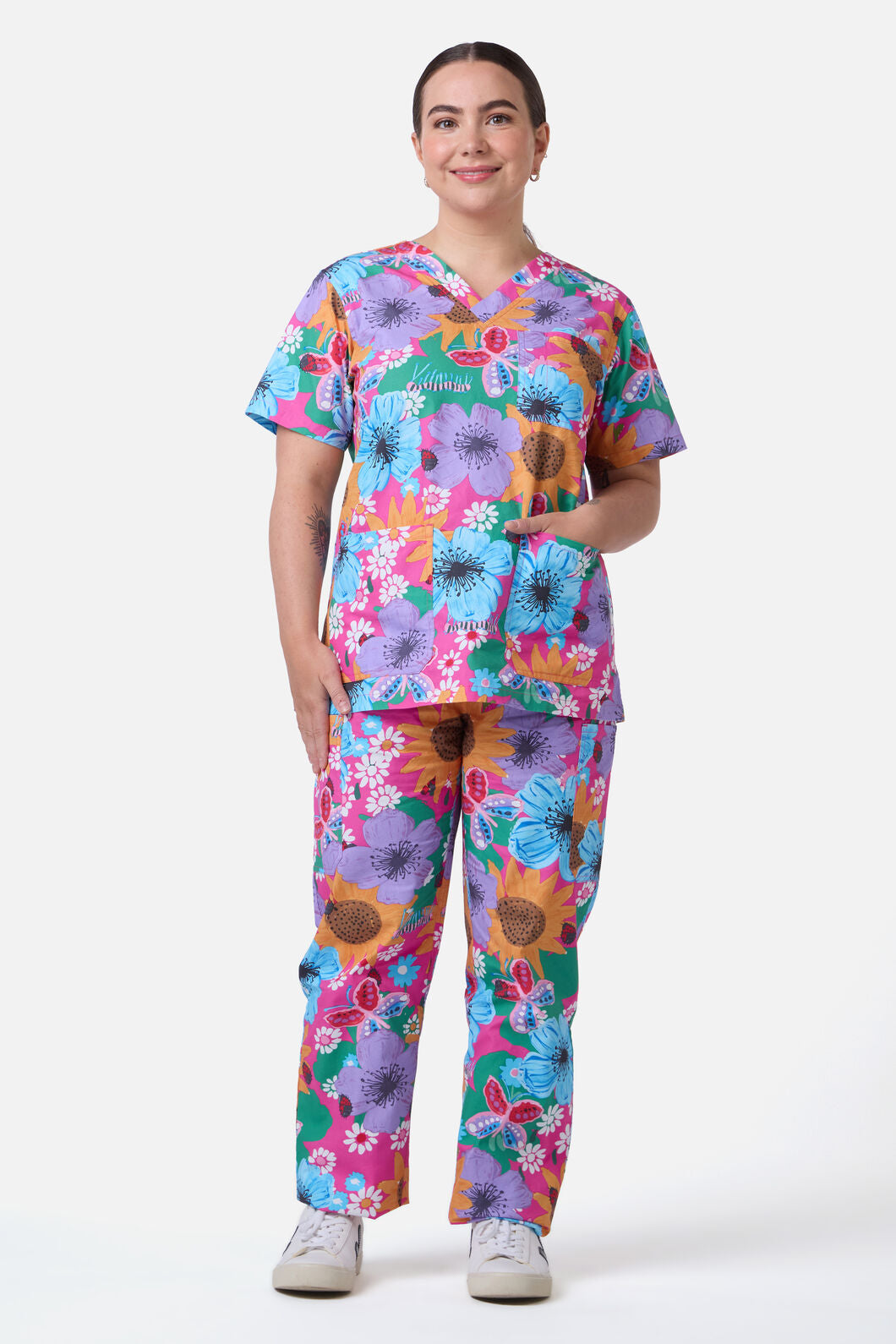 Gorman NZ - FLORAL BOUQUET SCRUB SET - multi
