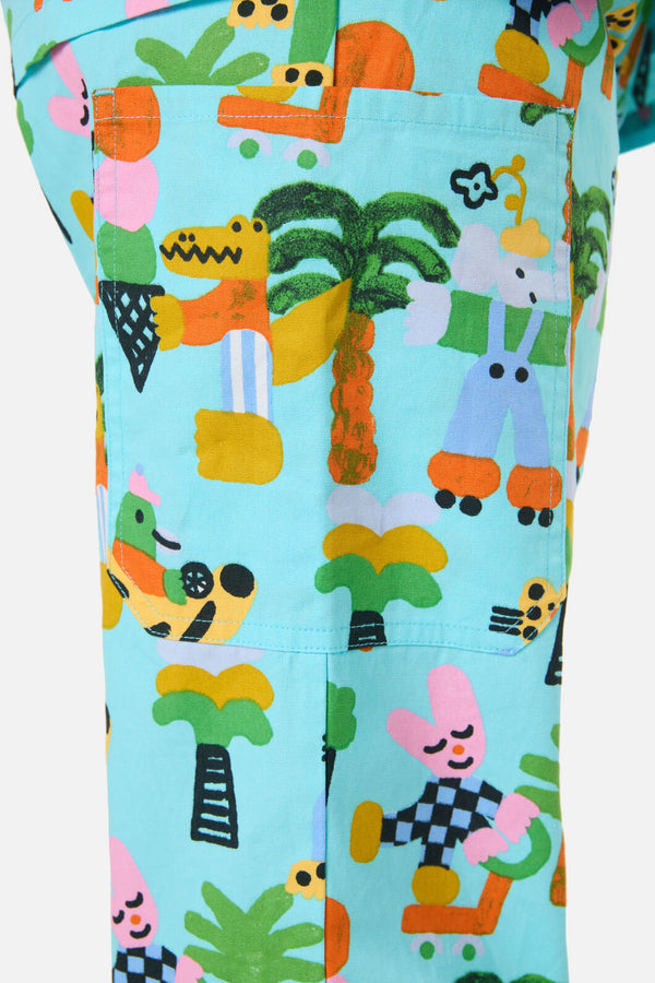 Gorman NZ - COOL FRIENDS SCRUB SET - aqua