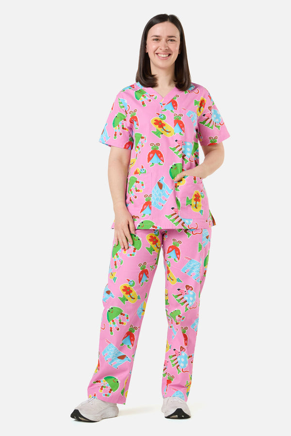 Gorman NZ - BUGGY BOO SCRUB SET - pink