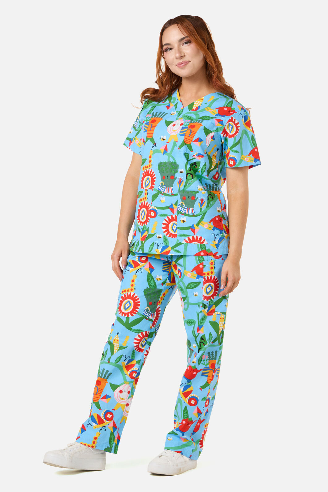 Gorman NZ - VEGGIE PARADE SCRUB SET - blue